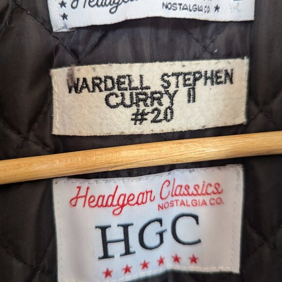 Stephen Curry Men's Headgear Classics Charlotte Knights High School Satin Jacket - Picture 3 of 4